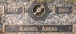 Rachel <I>Scheafer</I> Aders 