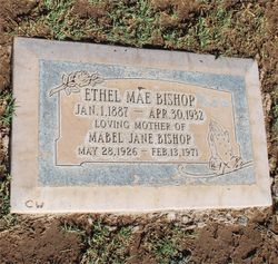 Ethel Mae <I>Dixon</I> Bishop 