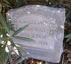 Alma Lee <I>Sapp</I> Armentrout 