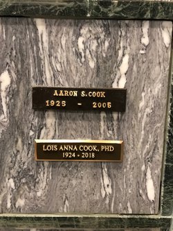 Dr Lois Anna <I>Barr</I> Cook 