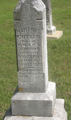 Martha E. <I>Cherry</I> Cutler 