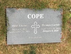Opal Elaine “Opie” <I>Eck</I> Cope 