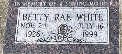 Betty Rae <I>Barrs</I> White 