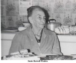 Susie Benette <I>Rowell</I> Waites 