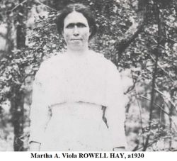 Martha A. Viola “Ola” <I>Rowell</I> Hay 