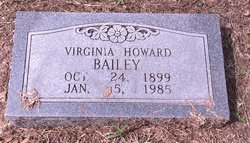 Virginia J. “Virgie” <I>Howard</I> Bailey 