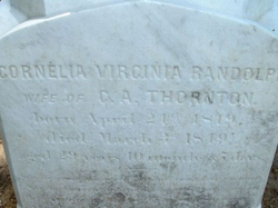 Cornelia Virginia <I>Randolph</I> Thornton 