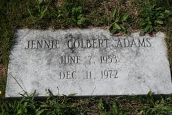 Jennie <I>Colbert</I> Adams 