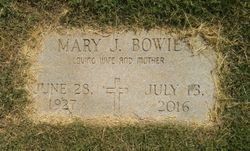 Mary <I>Jones</I> Bowie 