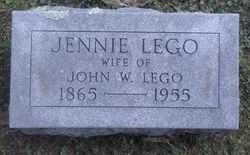 Jeannette “Jennie” <I>Lewis</I> Lego 