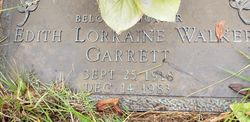 Edith Lorraine <I>Walker</I> Garrett 