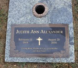 Judith A “Judy” <I>Dunn</I> Alexander 