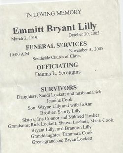 Emmitt Bryant Lilly 