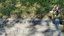 Sarah Maudine <I>Burkes</I> Rambo 