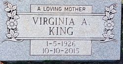 Virginia Belle <I>Atkins</I> King 