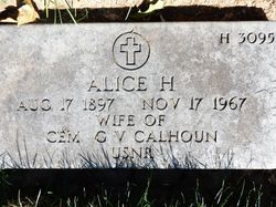 Alice H <I>Brown</I> Calhoun 
