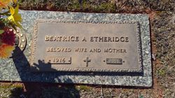 Beatrice <I>Adams</I> Etheridge 