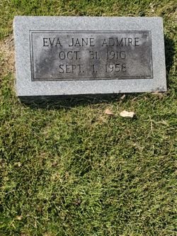 Eva Jane <I>Sneed</I> Admire 