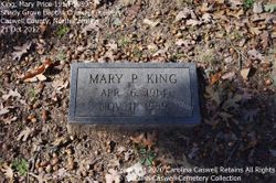 Mary Alice <I>Price</I> King 