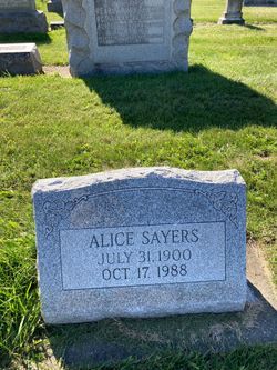 Alice Rebecca Sayers 