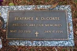 Beatrice <I>Kennedy</I> Prather DeCorte 