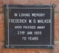 Frederick William D Walker 