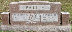 Anna Martha <I>Lindsey</I> Battle 