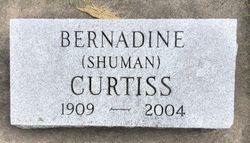 Bernadine Eugenia <I>Shuman</I> Curtiss 