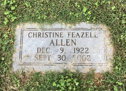 Christine <I>Feazell</I> Allen 