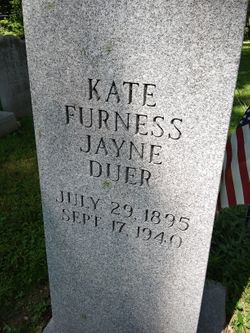 Kate Furness <I>Jayne</I> Duer 