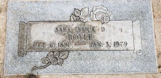 Sara D “Saila” <I>Christofferson</I> Boyle 