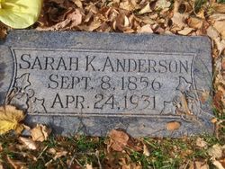 Sarah <I>Kershaw</I> Anderson 