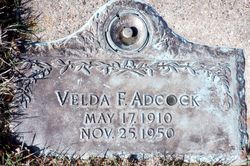 Velda F Adcock 