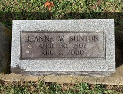 Virginia Jeanne <I>Lodge</I> Bunton 