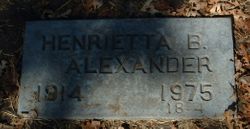 Henrietta <I>Banks</I> Alexander 