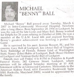Michael “Benny” Ball 
