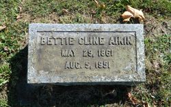 Bettie W. <I>Cline</I> Aikin 