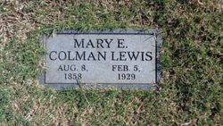 Mary Elizabeth <I>Coleman</I> Lewis 