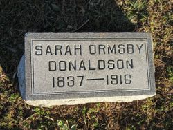 Sarah J <I>Ormsby</I> Donaldson 