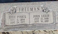 Effie <I>Pierce</I> Freeman 