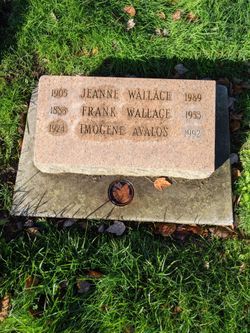 Emmigene Ruth “Jeanne” <I>Johnson</I> Wallace 