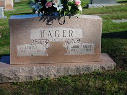 Addie E <I>Bauer</I> Hager 