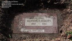 Hannah Elizabeth <I>Wick</I> Osborn 