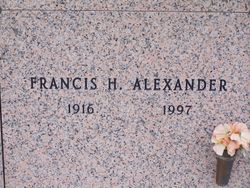 Francis H Alexander 