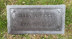 Julia A <I>Ackerson</I> Ridge 