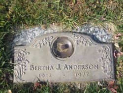 Bertha J <I>McAninch</I> Anderson 