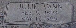 Julie <I>Vann</I> Agee 