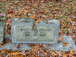 Mary Ann <I>West</I> Bryant 