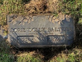 Dolores Mae “Lorie” <I>Martin</I> Baltzer 