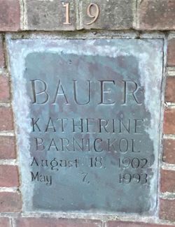 Katherine <I>Barnickol</I> Bauer 